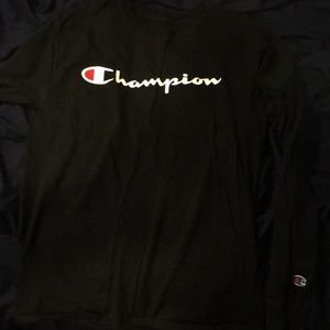 Champion black long sleeve shirt